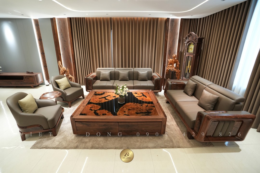 Sofa gỗ óc chó DELICATE SF - 43